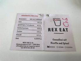 Rex Eat: Cannelloni mit Ricotta und Spinat | Hochgeladen von: chriger