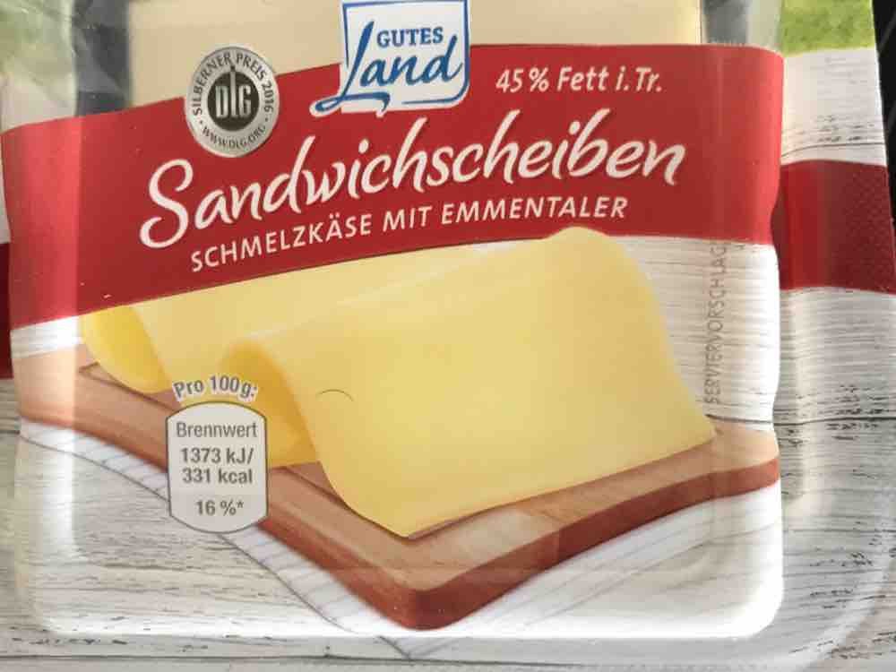 Sandwichscheiben - Schmelzkäse mit Emmentaler, 45 % Fett i. Tr.  | Hochgeladen von: ChrisXP13