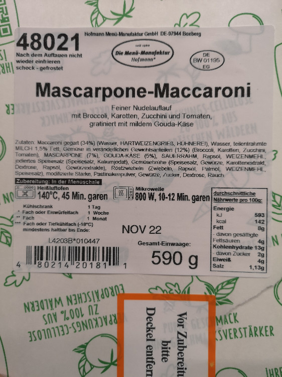 8021 Mascarpone-Maccaroni von Panzerknacker | Hochgeladen von: Panzerknacker