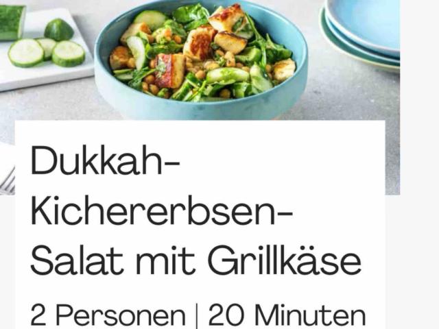 Dukkah-Kichererbsen-Salat mit Grillkäse von Husani | Hochgeladen von: Husani