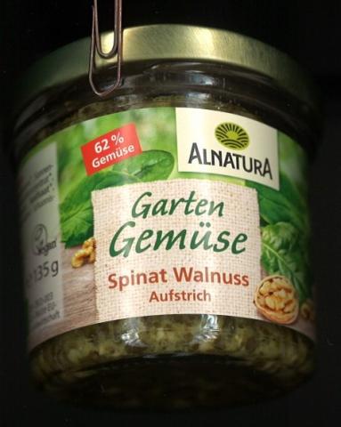 Alnatura, Brotaufstrich Gartengemüse , Spinat-Walnuss  | Hochgeladen von: panni64