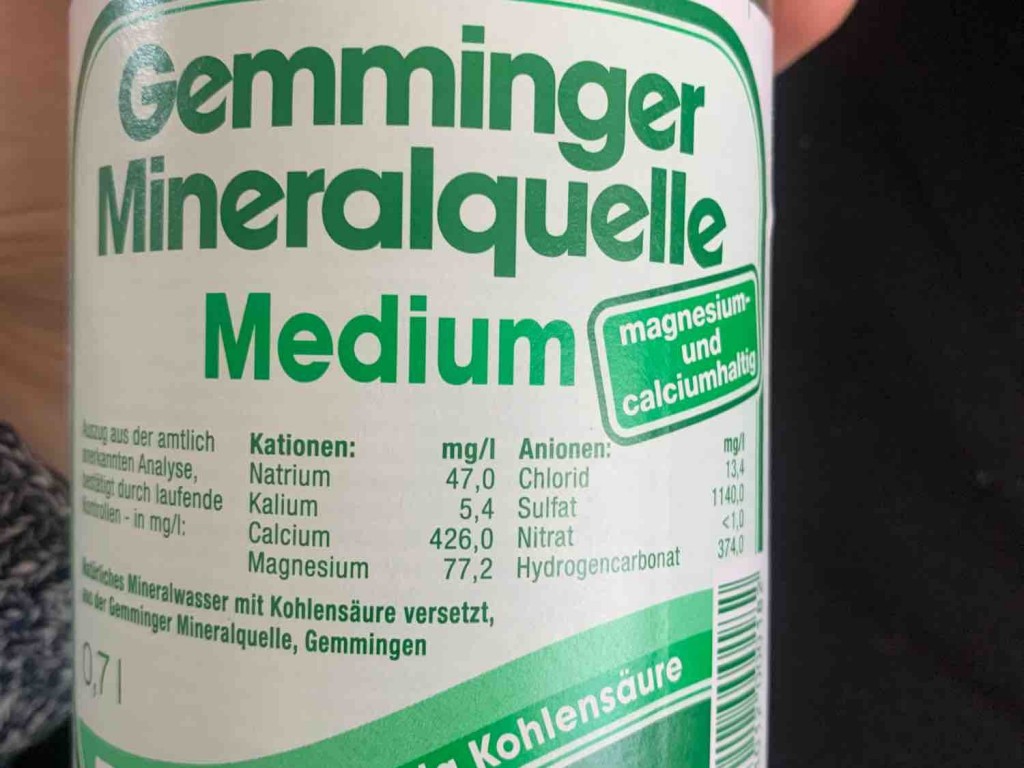 Gemminger Mineralquelle Medium, mit wenig Kohlensäure von alexandersmirnff | Hochgeladen von: alexandersmirnff