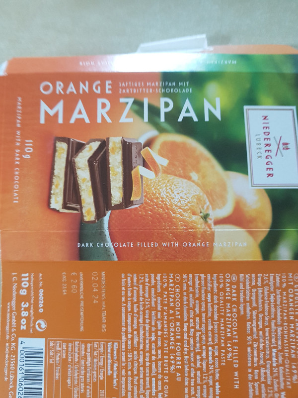 Zartbitter-Schokolade, Marzipan Orange von Hase1963 | Hochgeladen von: Hase1963