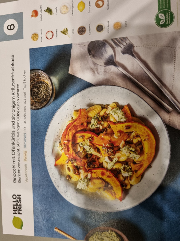 Gnocchi mit Ofenkürbis, und zitronigem Kräuterfruschkäse von Mic | Hochgeladen von: Michael175