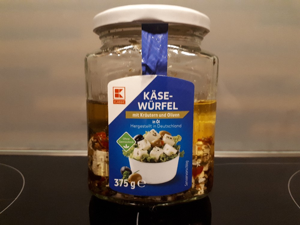 Käsewürfel, mit Kräutern und Oliven in Öl von Wenzeline | Hochgeladen von: Wenzeline