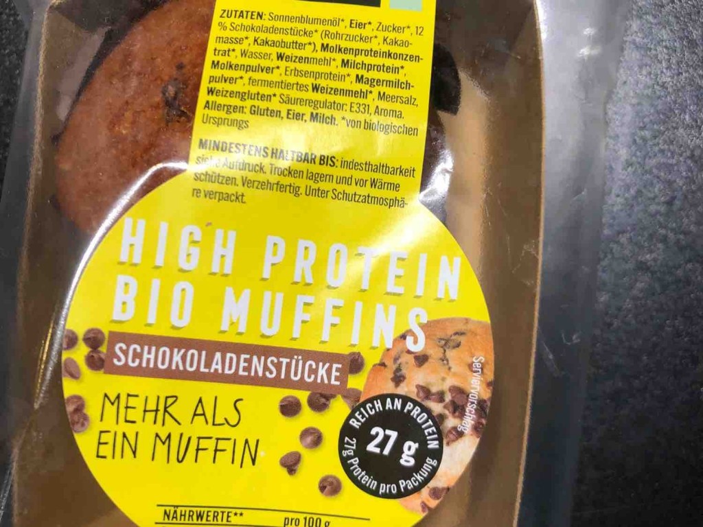 High Protein Bio Muffin, Schokoladenstücke von alessia1110r | Hochgeladen von: alessia1110r