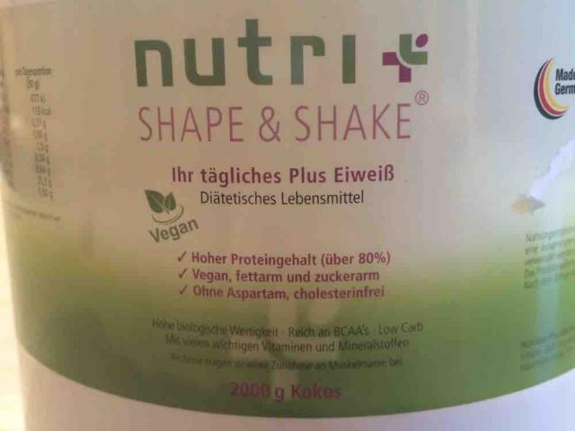 Nutri Plus vegan Shape & Shake, Kokos von Firebird77 | Hochgeladen von: Firebird77