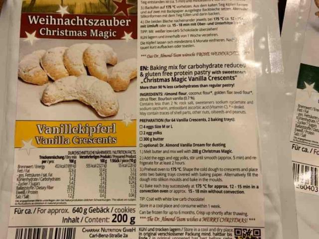 Weihnachtszauber Vanillekipferl, Weihnachtskekse low-carb keto s | Hochgeladen von: andi1992