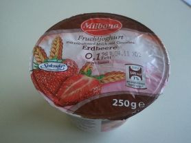 Milbona Fruchtjoghurt 0,1% Fett mit Cerealien, Erdbeere | Hochgeladen von: darklaser