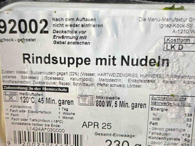 RK Rindsuppe mit Nudeln von Alsu99 | Hochgeladen von: Alsu99