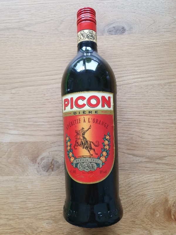 Picon Bière, Bitterlikör mit Aromen aus Orange, Enzian und Qu vo | Hochgeladen von: Dikabi