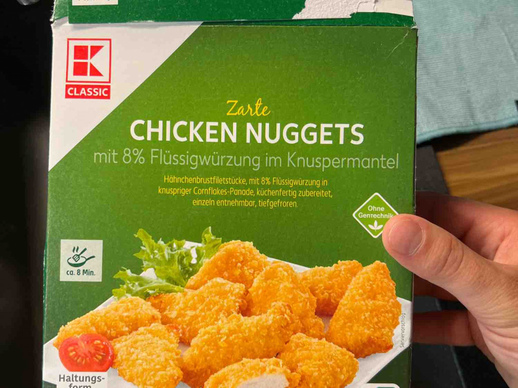 Zarte Chicken Nuggets, mit 8% Flüssigwürzung im Knuspermantel vo | Hochgeladen von: apanaras7