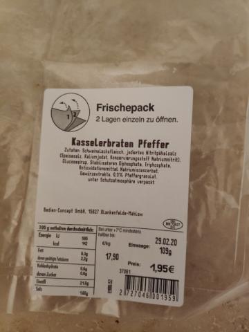 Kasslerbraten Pfeffer, Penny Frischepack von preslaey | Hochgeladen von: preslaey