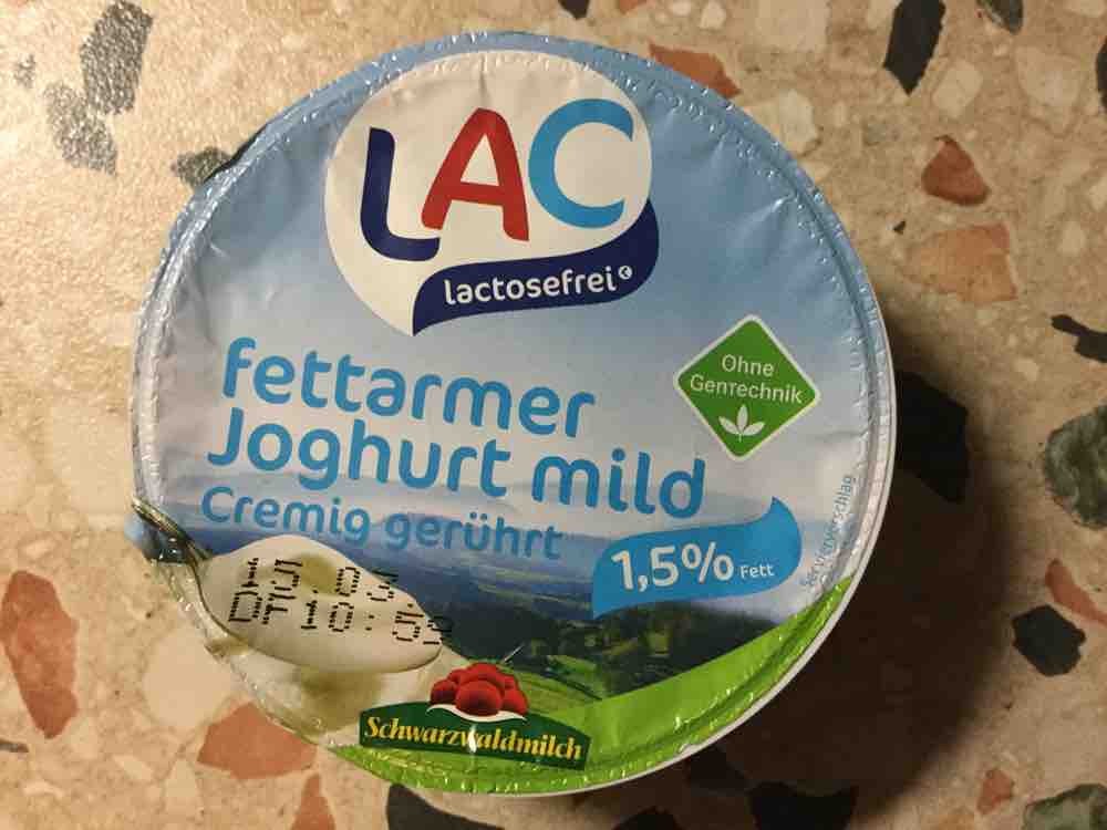 LAC lactosefrei fettarmer Joghurt mild, cremig gerührt 1,5% Fett | Hochgeladen von: Schlaubine
