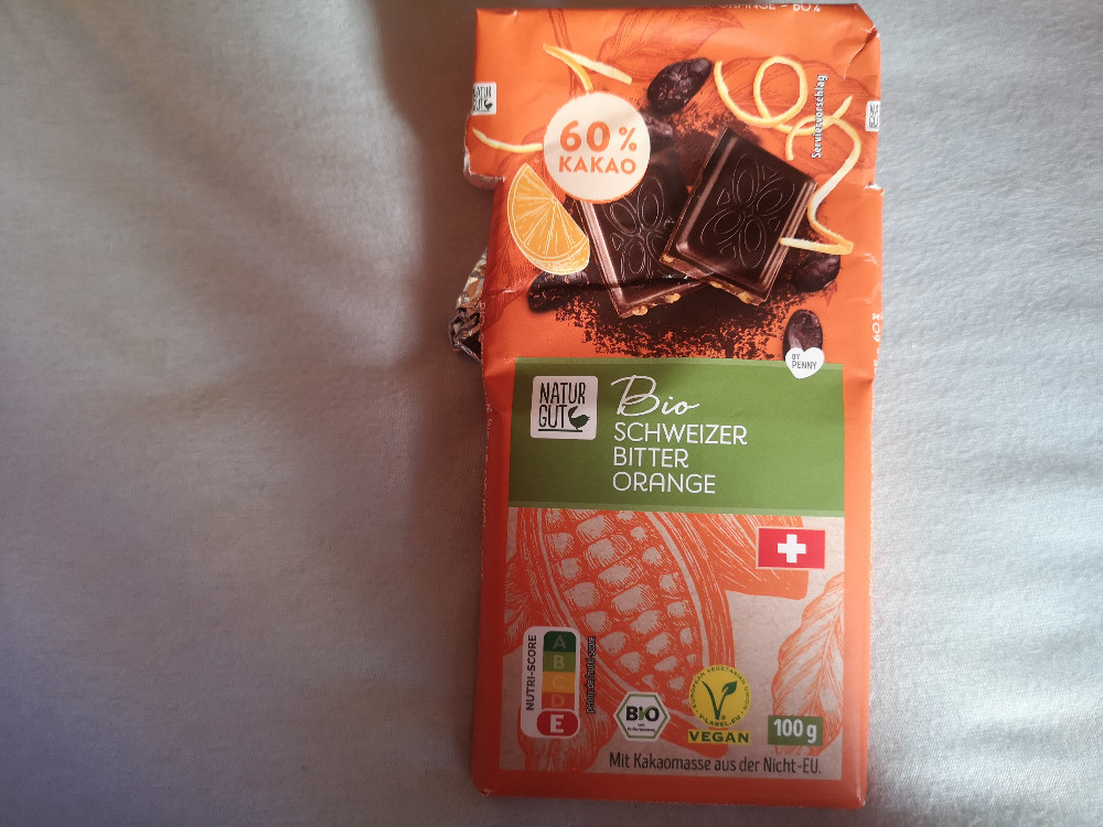 Schweizer Bitter-Schokolade Orange, bio & vegan von Beluana | Hochgeladen von: Beluana