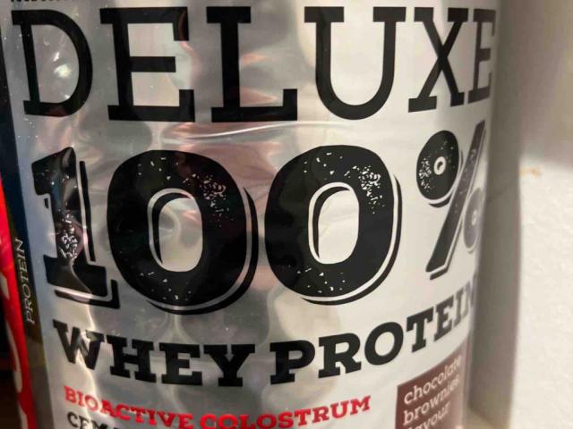 Deluxe  100% Whey Protein, chocolate brownie flavor by anv81 | Uploaded by: anv81