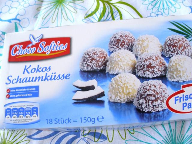 Choco Softies Kokos Schaumküsse (Mini), mit Kokosflocke | Hochgeladen von: diekleineolga