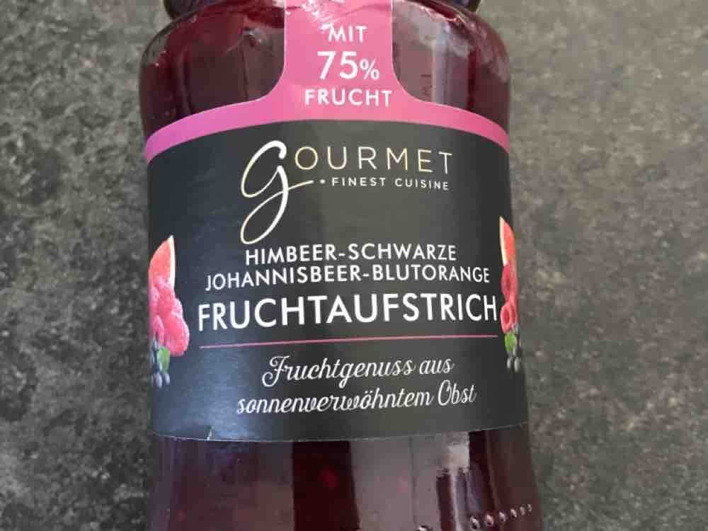 Gourmet Fruchtaufstrich, Himb.-schw Joh.b.-Blutorange von Luckys | Hochgeladen von: Luckystar