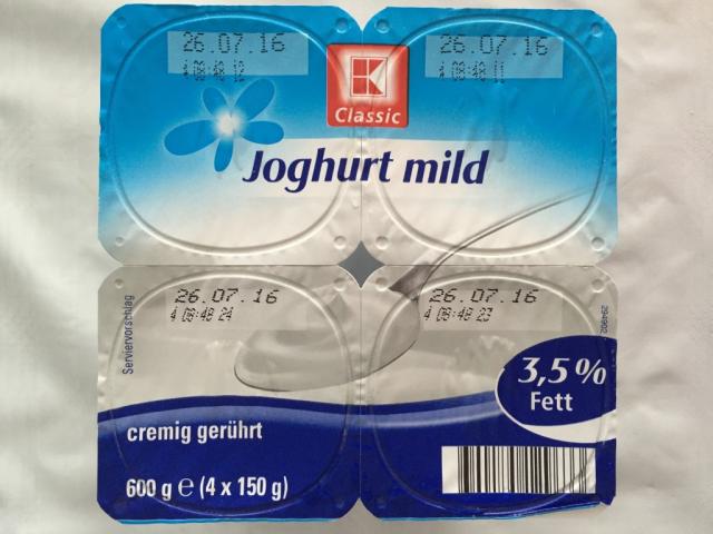 Joghurt mild 3,5% Fett, pur | Hochgeladen von: Muttihoch3