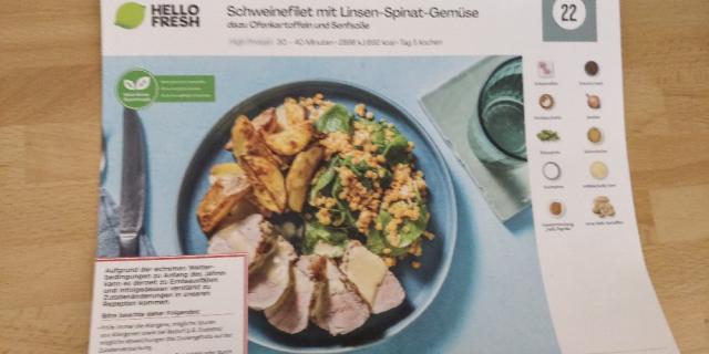 Schweinefilet mit Linsen-Spinat-Gemüse von Suschi100 | Hochgeladen von: Suschi100