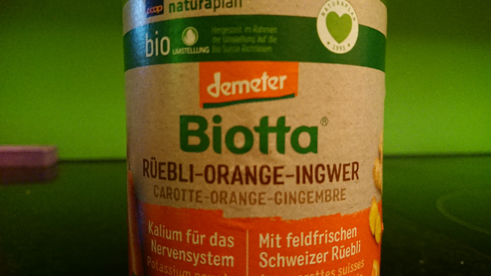 Biotta Rüebli-Orange-Ingwer von deydey | Hochgeladen von: deydey