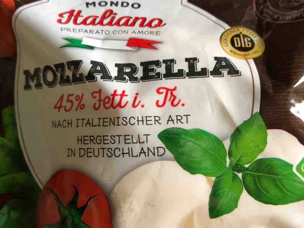Mozzarella, 45% fett i. tr von Kirsche73 | Hochgeladen von: Kirsche73