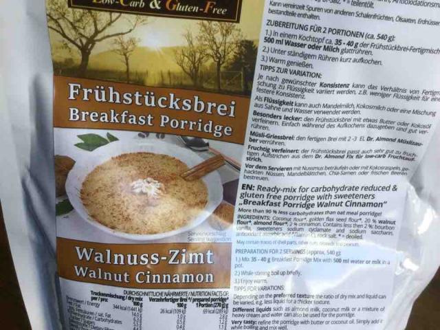 Almond - Frühstücksbrei Walnuss-Zimt von gika | Hochgeladen von: gika