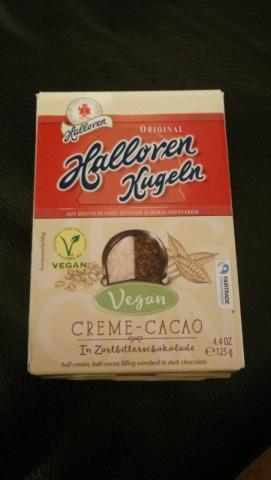 Halloren Kugeln, Creme-Cacao, vegan (Front) | Uploaded by: Götterwind