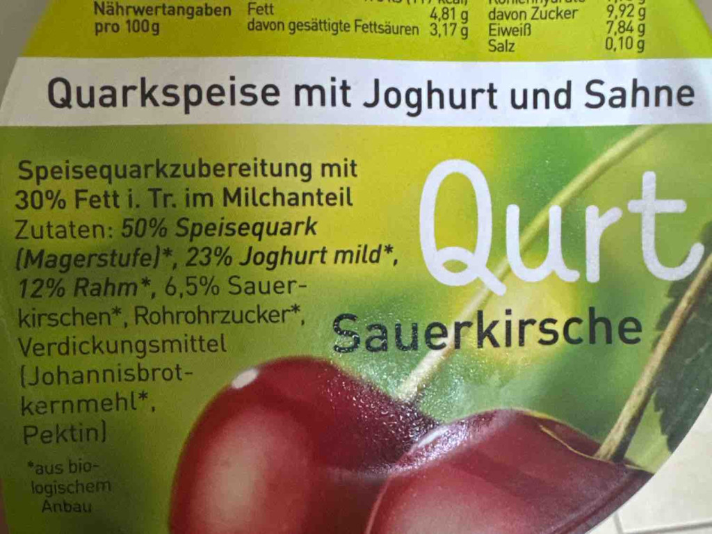 qurt sauerkirsche, mit Joghurt und Sahne von SonjaSunshine | Hochgeladen von: SonjaSunshine