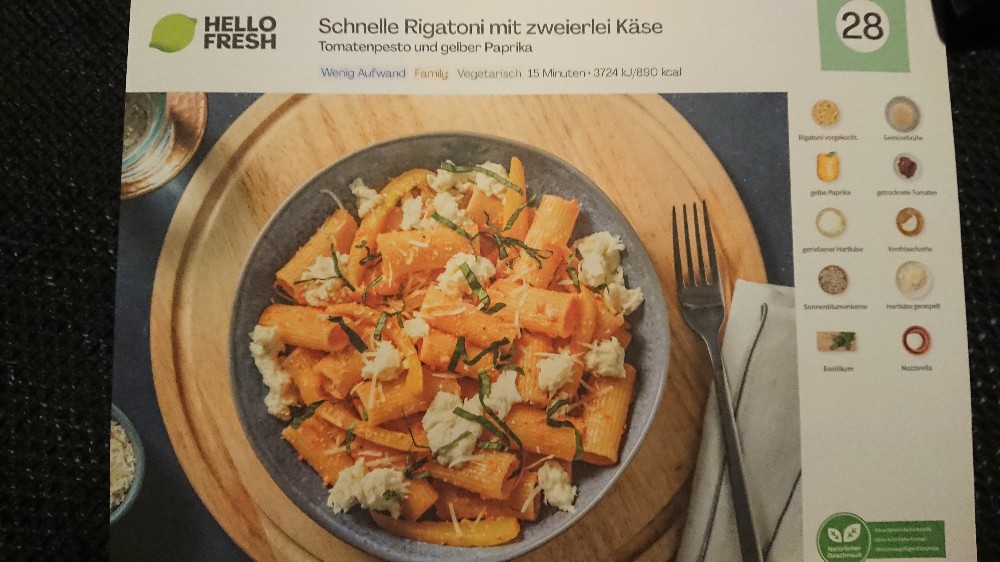 Rigatoni mit Käse, tomatenpesto und gelber Paprika von salino66 | Hochgeladen von: salino66