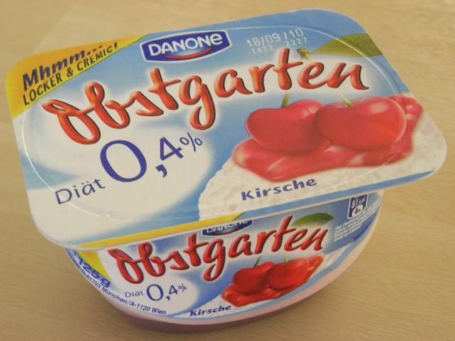 Danone, Obstgarten 0,4% Kirsche | Hochgeladen von: Teecreme