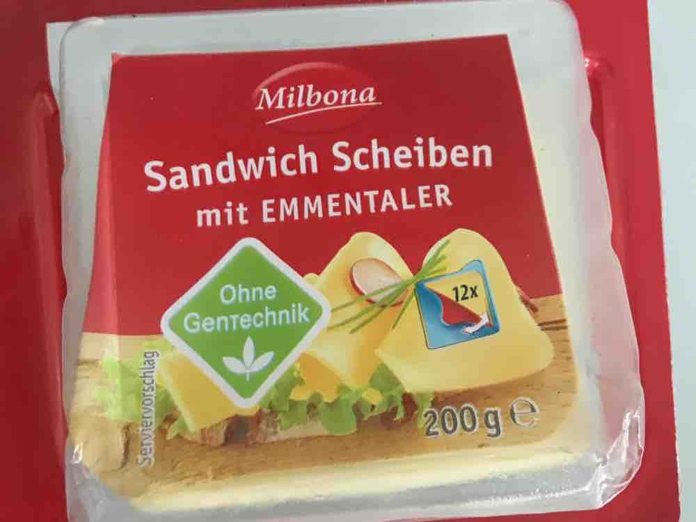 Sandwich Scheiben mit Emmentaler , 27,0 g Fett von oekal | Hochgeladen von: oekal