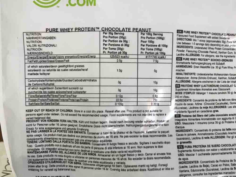 pure whey protein chocolate peanut, pure series von SM110681 | Hochgeladen von: SM110681