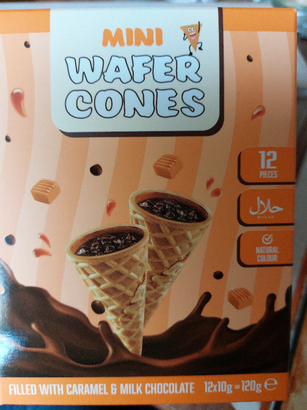 Mini Wafer Cones, filled with Caramel and Milk Cocolate von Fred | Hochgeladen von: Freddy Bier