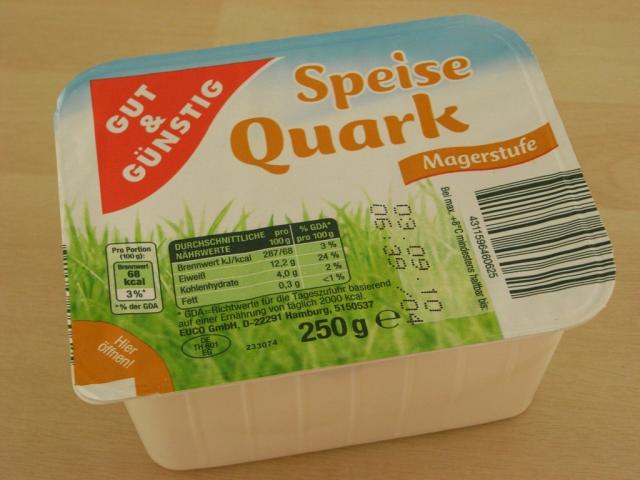 Speise Quark, Gut und Günstig, Magerstufe | Hochgeladen von: Teecreme