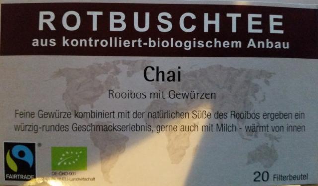 Rotbuschtee, Chai Rooibos mit Gewürzen, Zimt, Nelke, Ingwer | Hochgeladen von: digl67