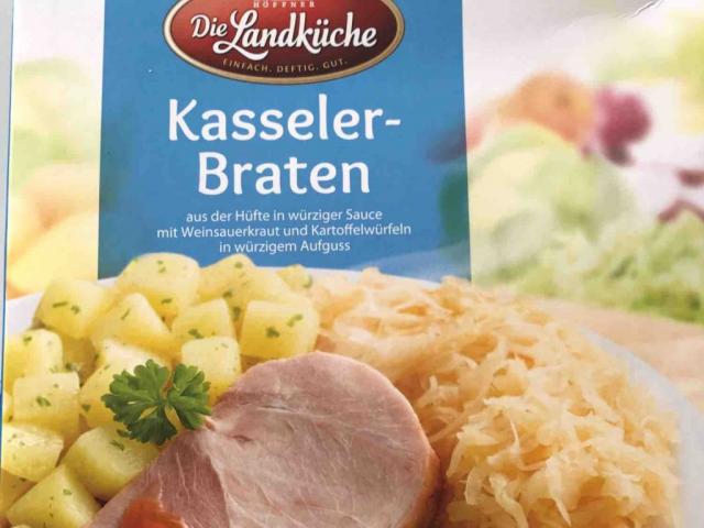 Kasseler-Braten, mit Weinsauerkraut und Kartoffelwürfeln von him | Hochgeladen von: himbeeri