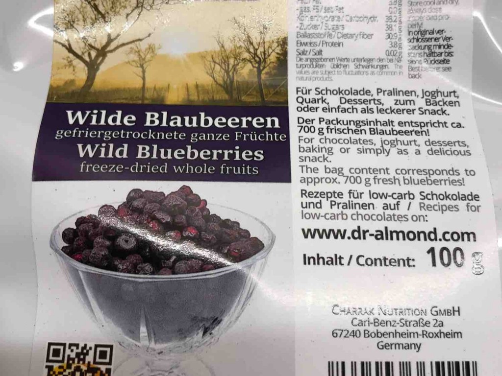 Wilde Blaubeeren, gefriergetrochnete Früchte von Waasserpuddelde | Hochgeladen von: Waasserpuddeldeier