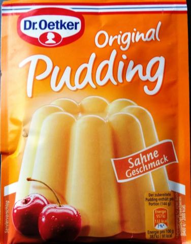 Original Pudding, unzubereitet, Sahnegeschmack | Hochgeladen von: Fledermäuschen