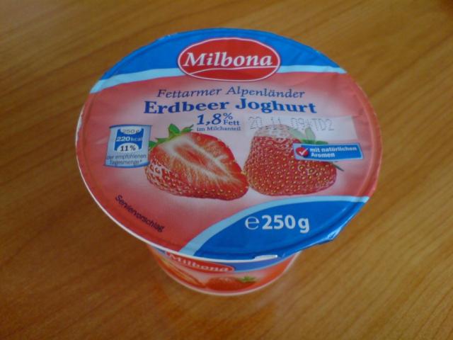 Milbona, Alpenländer Erdbeer Joghurt 1,8 %, Erdbeere | Hochgeladen von: Flaim