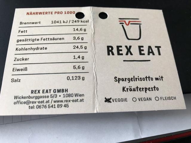 Rex Eat: Spargelrisotto mit Kräuterpesto, Spargel | Hochgeladen von: chriger
