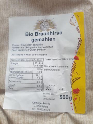 Bio Braunhirse, gemahlen von Liese.5 | Hochgeladen von: Liese.5