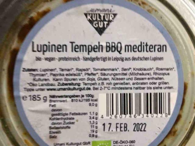 Lupinen Tempeh, BBQ mediterran von Jorinie | Hochgeladen von: Jorinie