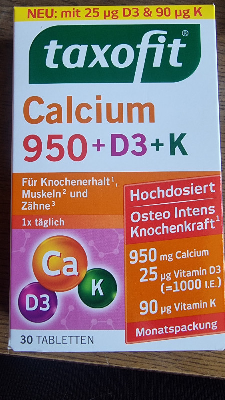 Taxofit Calcium, 950 D3 K von Zammy | Hochgeladen von: Zammy