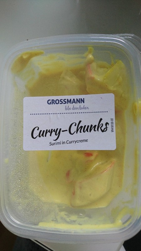 Curry-Chunks, Surimi in Currycreme von Wauzi | Hochgeladen von: Wauzi