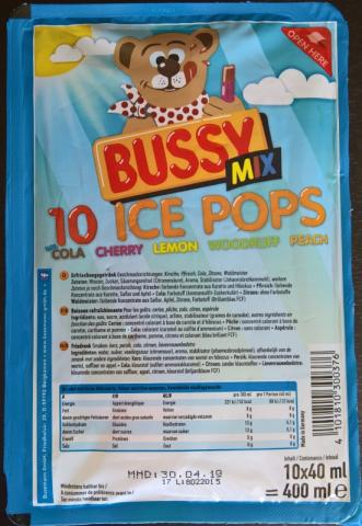 BUSSY 10 Ice Pops, Cola, Cherry, Lemon, Wild Berries, Strawb | Hochgeladen von: wertzui