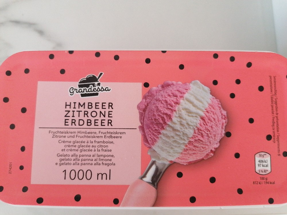 Himbeer-Zitrone-Erdbeer Eis von Domi19 | Hochgeladen von: Domi19