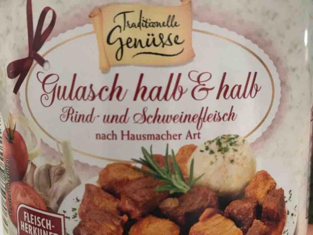 Gulasch halb und halb, Rind und Schweinefleisch nach Hausmachera | Hochgeladen von: rolandboeh