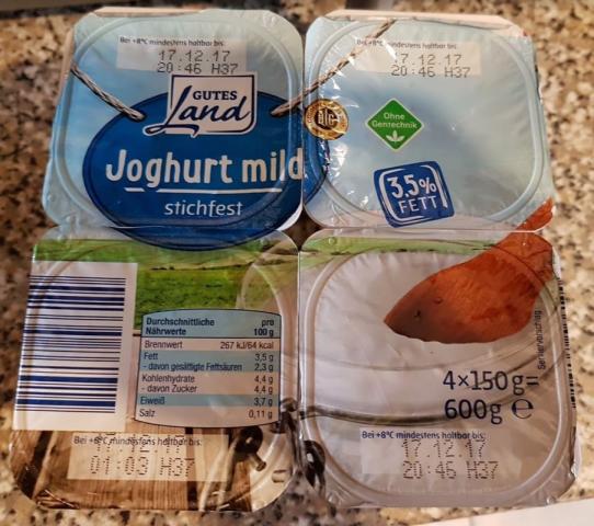 Joghurt mild, 3,5 % Fett, stichfest, natur | Hochgeladen von: Maqualady