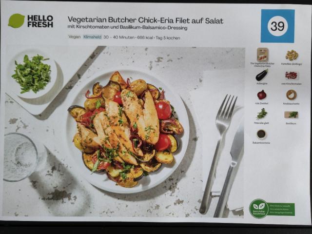 HelloFresh Vegetarian Butcher Chick-Eria Filet auf Salat von Fdd | Hochgeladen von: Fddb#1